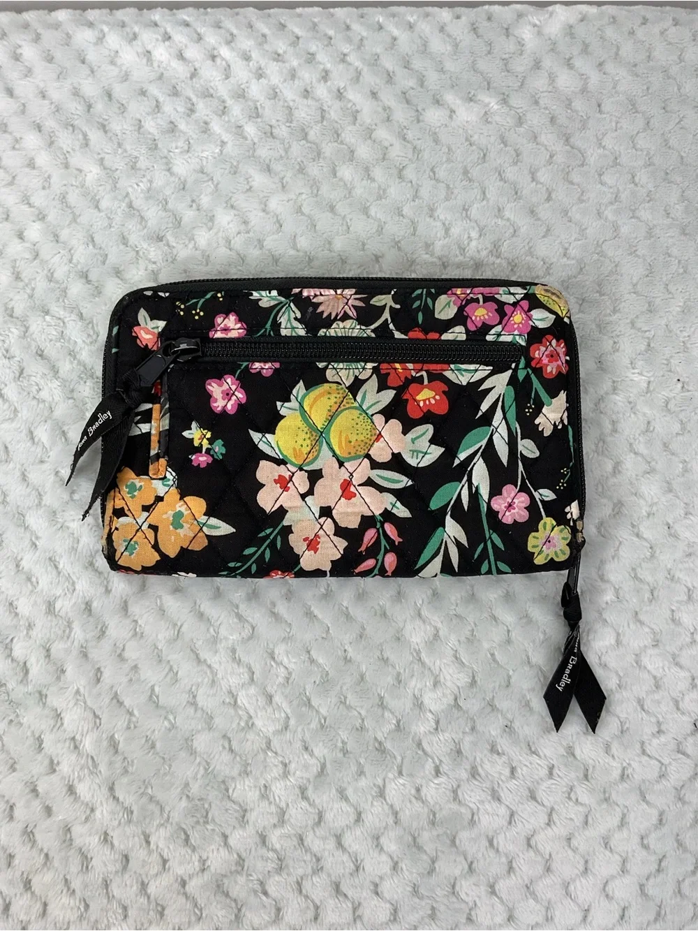 Vera Bradley Black Floral Wallet